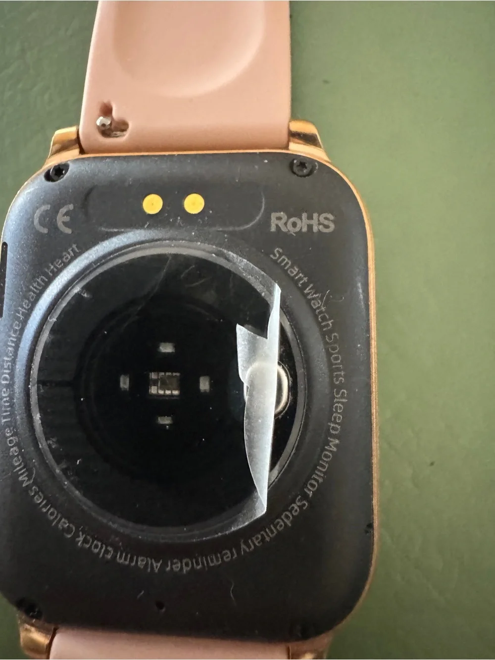 Black Smart Watch with Silicone Band and Multi-Function Display